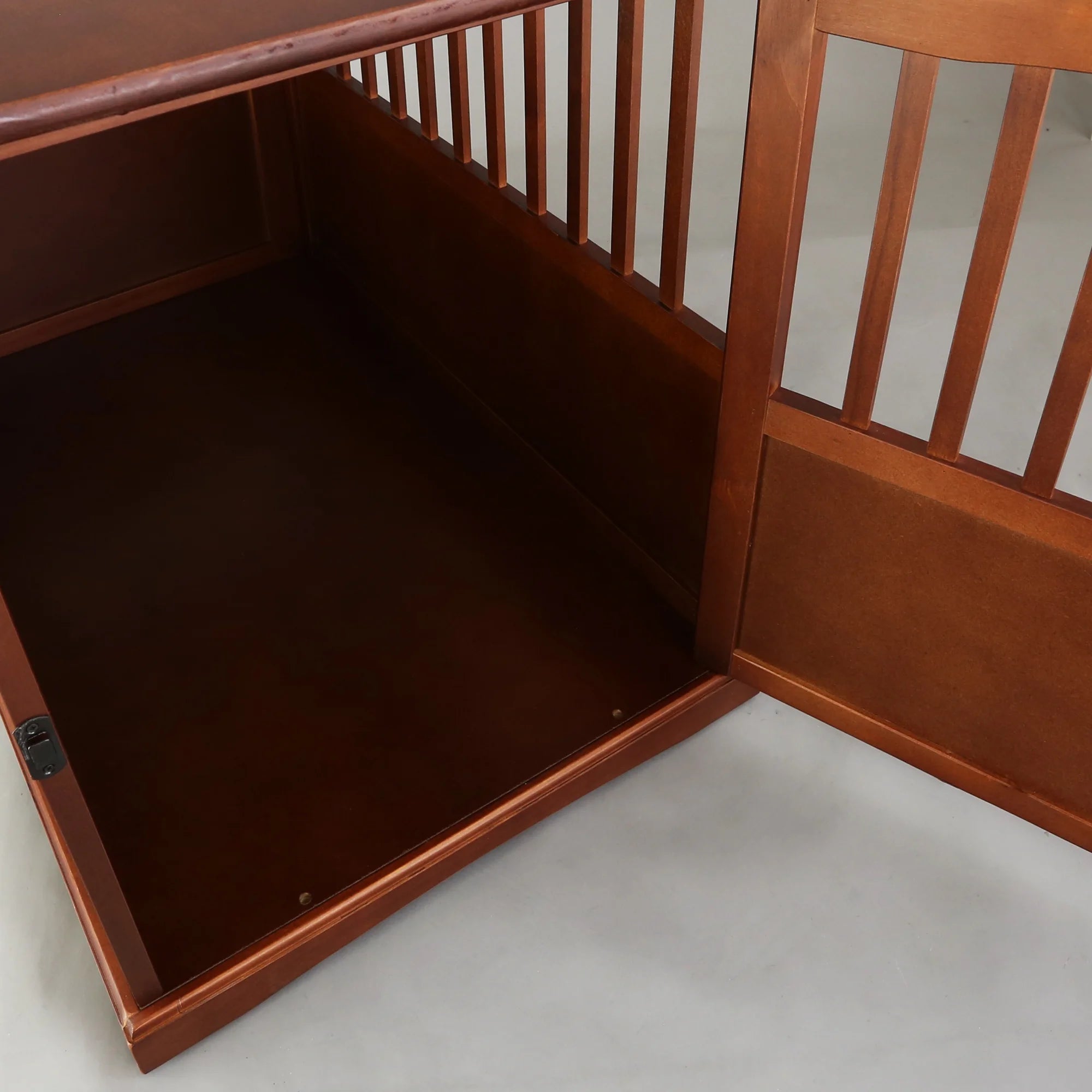 Pet Crate End Table - Walnut