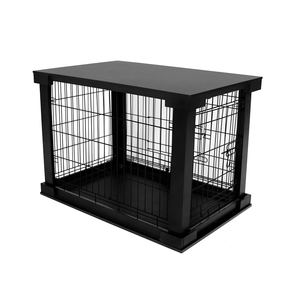 Products Decorative Pet Cage W/ Protection Box End Table, Black