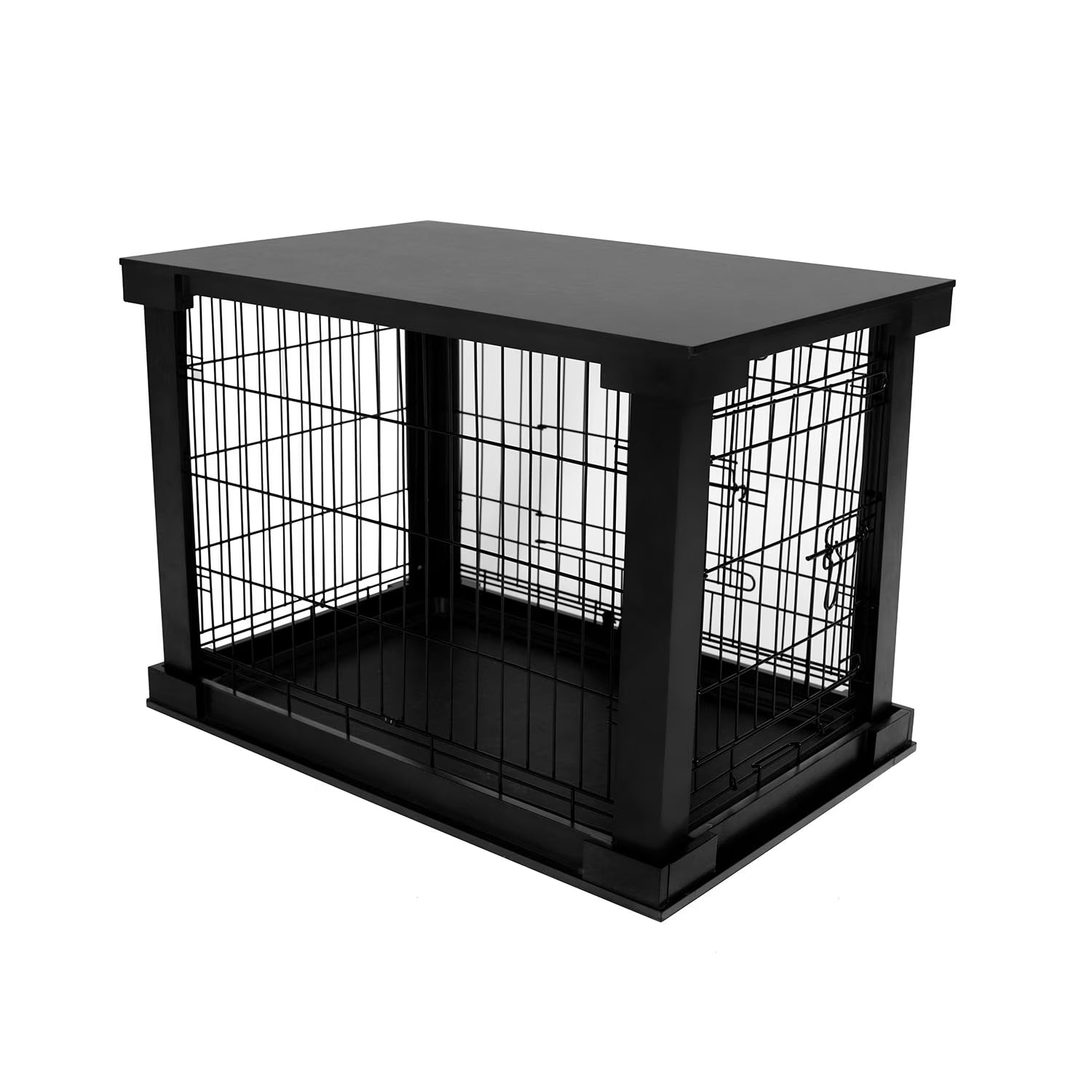 Products Decorative Pet Cage W/ Protection Box End Table, Black