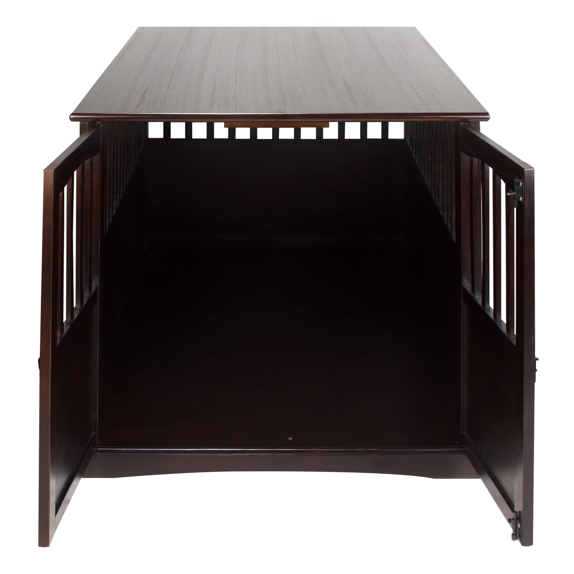 Wooden Extra Large Pet Crate Espresso End Table