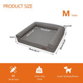 M-XXL Orthopedic Dog Bed Bolster Microfiber Leather Pet Dog Sofa Waterproof Couch Calming Bed with Removable Cover Easy Clean