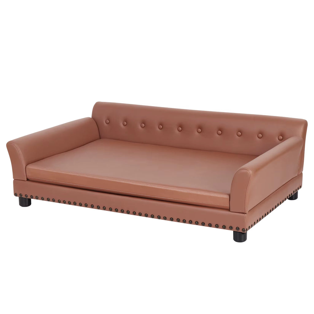 Pet Sofa Bed:  Waterproof Sofa-Type Dog Bed Pet Snuggle Lounge Bed with Removable Cushion