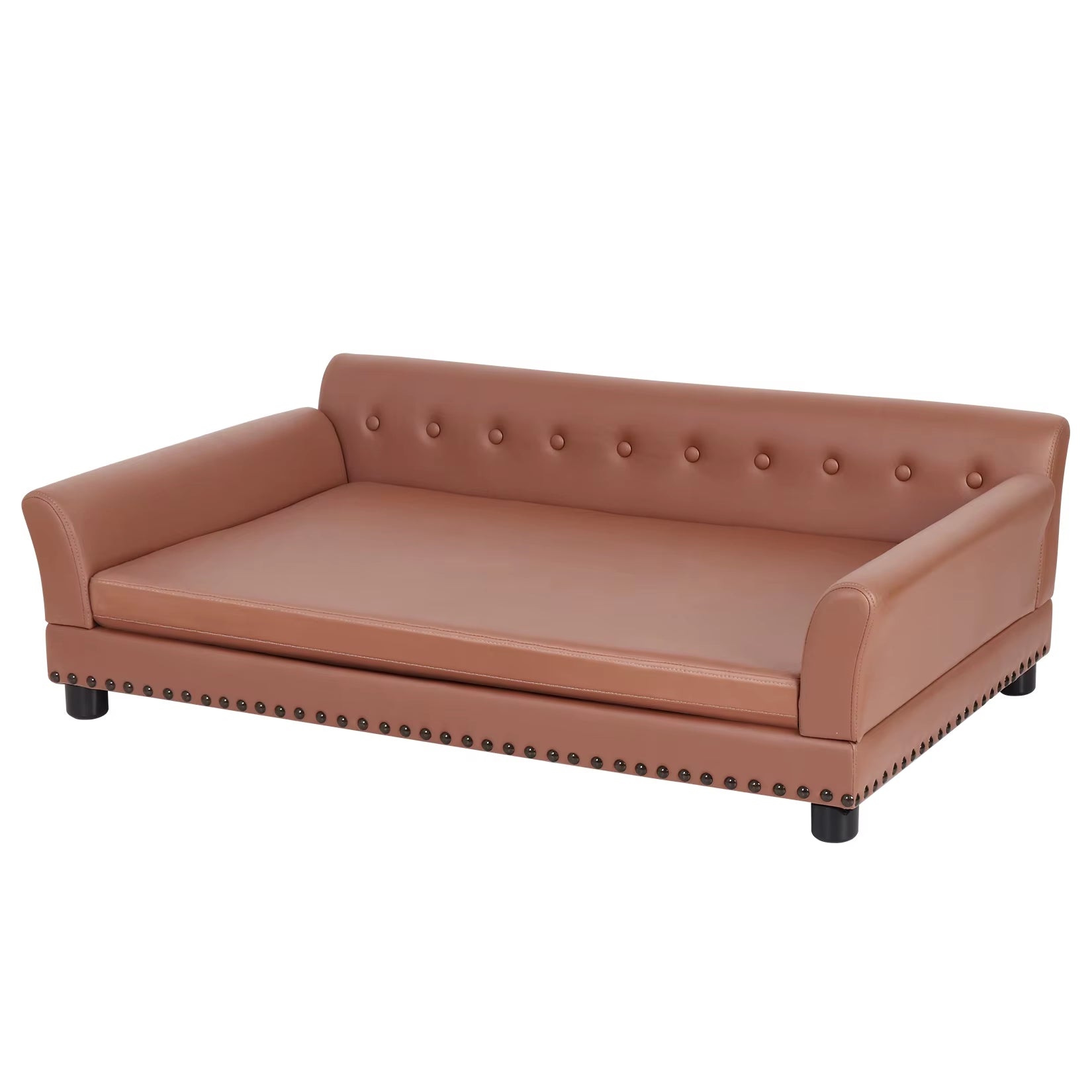 Pet Sofa Bed:  Waterproof Sofa-Type Dog Bed Pet Snuggle Lounge Bed with Removable Cushion