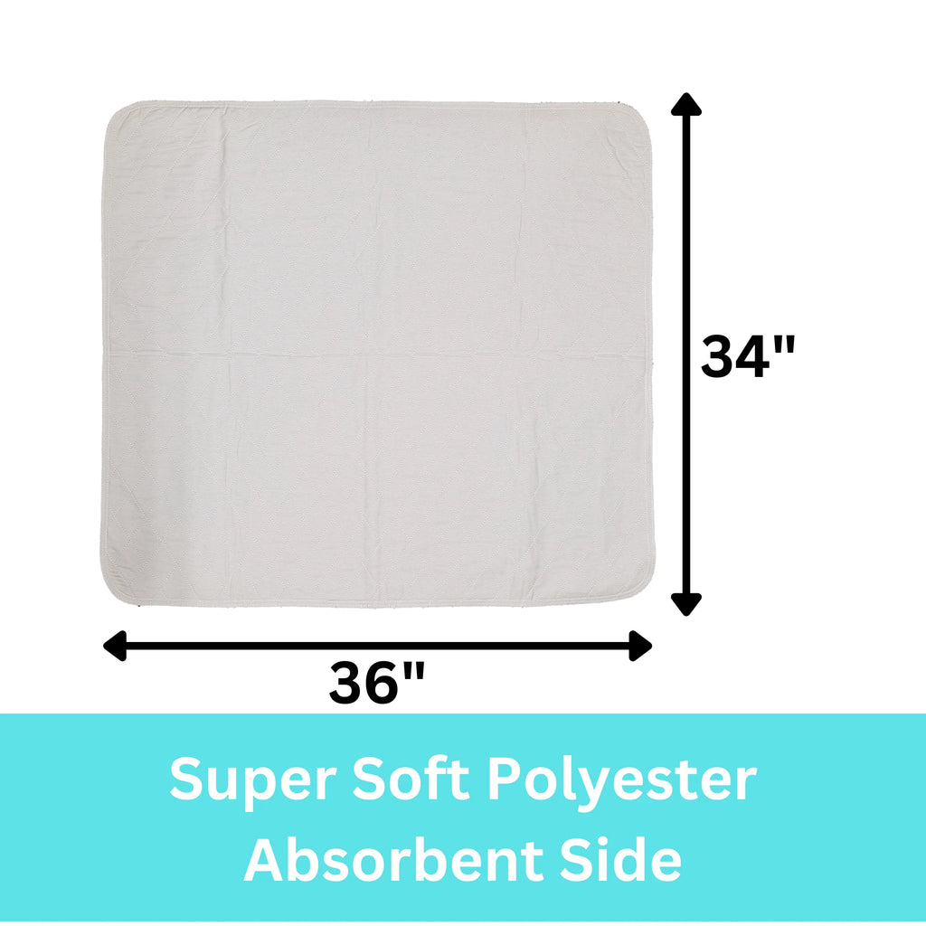 24 Pack Puppy Training Washable Pee Pad XL - Whelping Absorbent Reusable Pads Carpet/Seat Protection