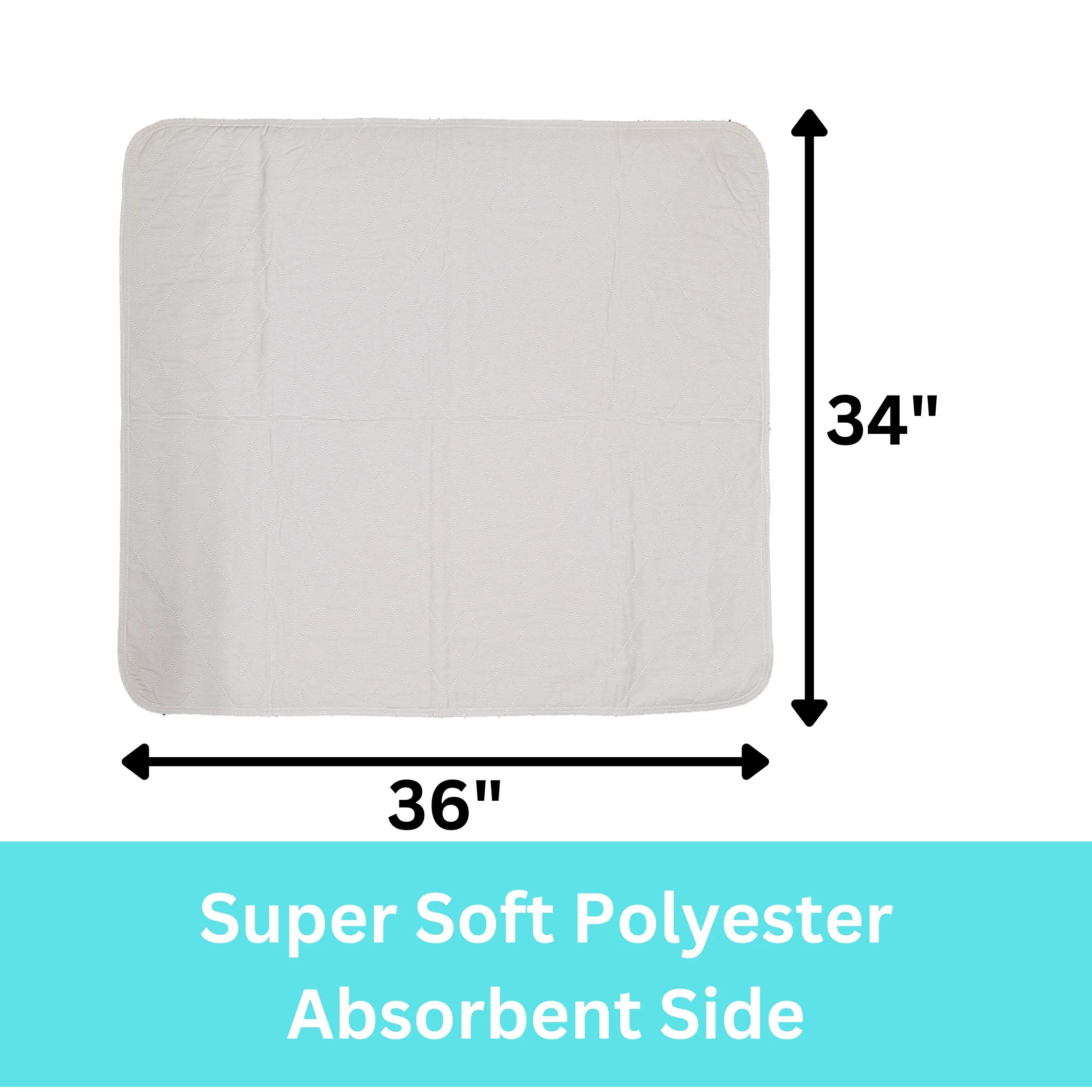 24 Pack Puppy Training Washable Pee Pad XL - Whelping Absorbent Reusable Pads Carpet/Seat Protection