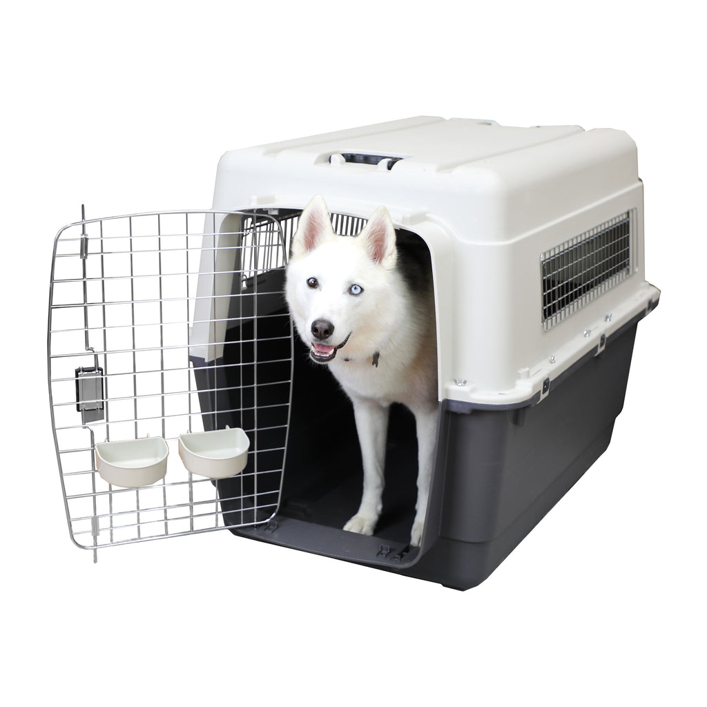 Airline Approved Plastic Dog Kennel with Wheels, Xx-Large