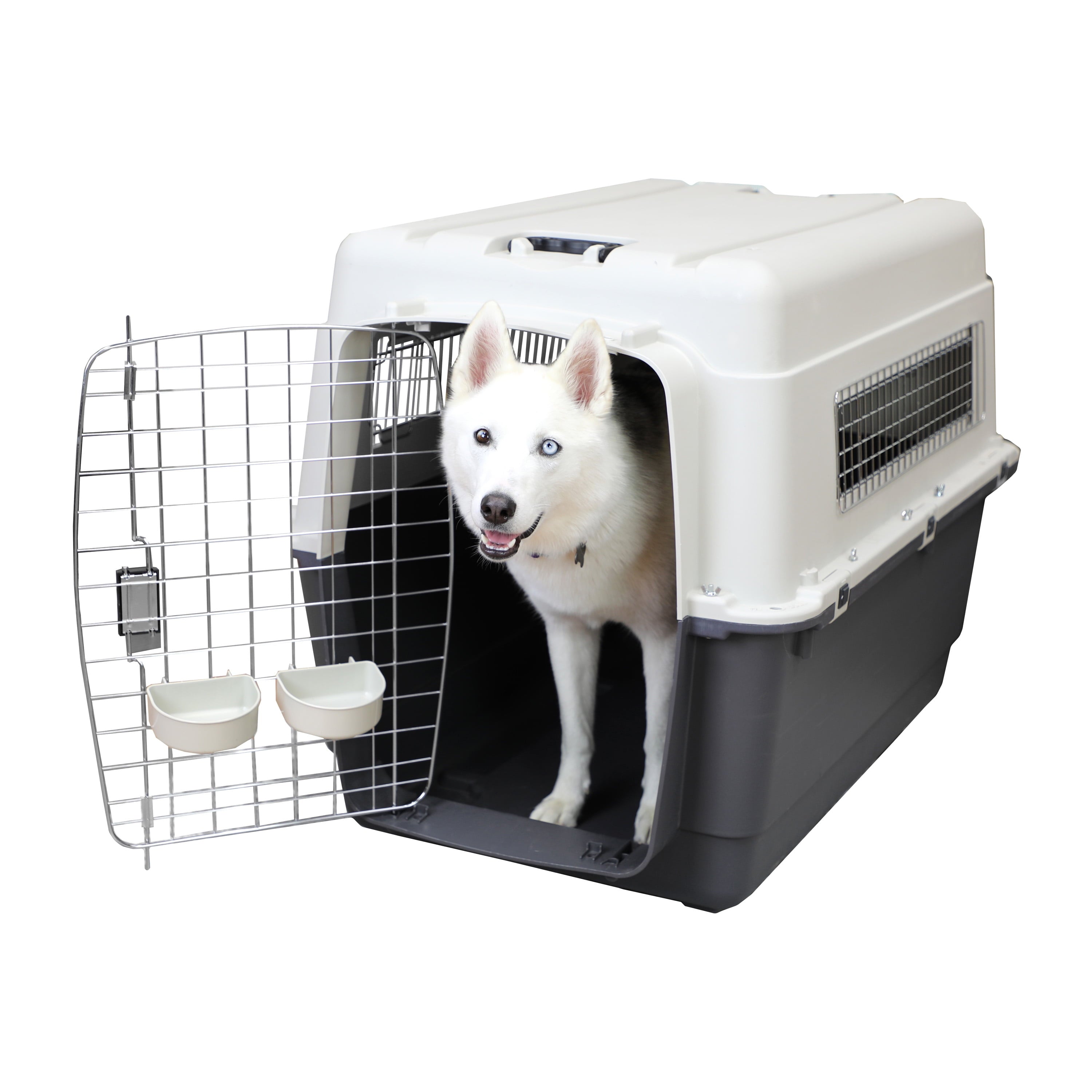 Airline Approved Plastic Dog Kennel with Wheels, Xx-Large