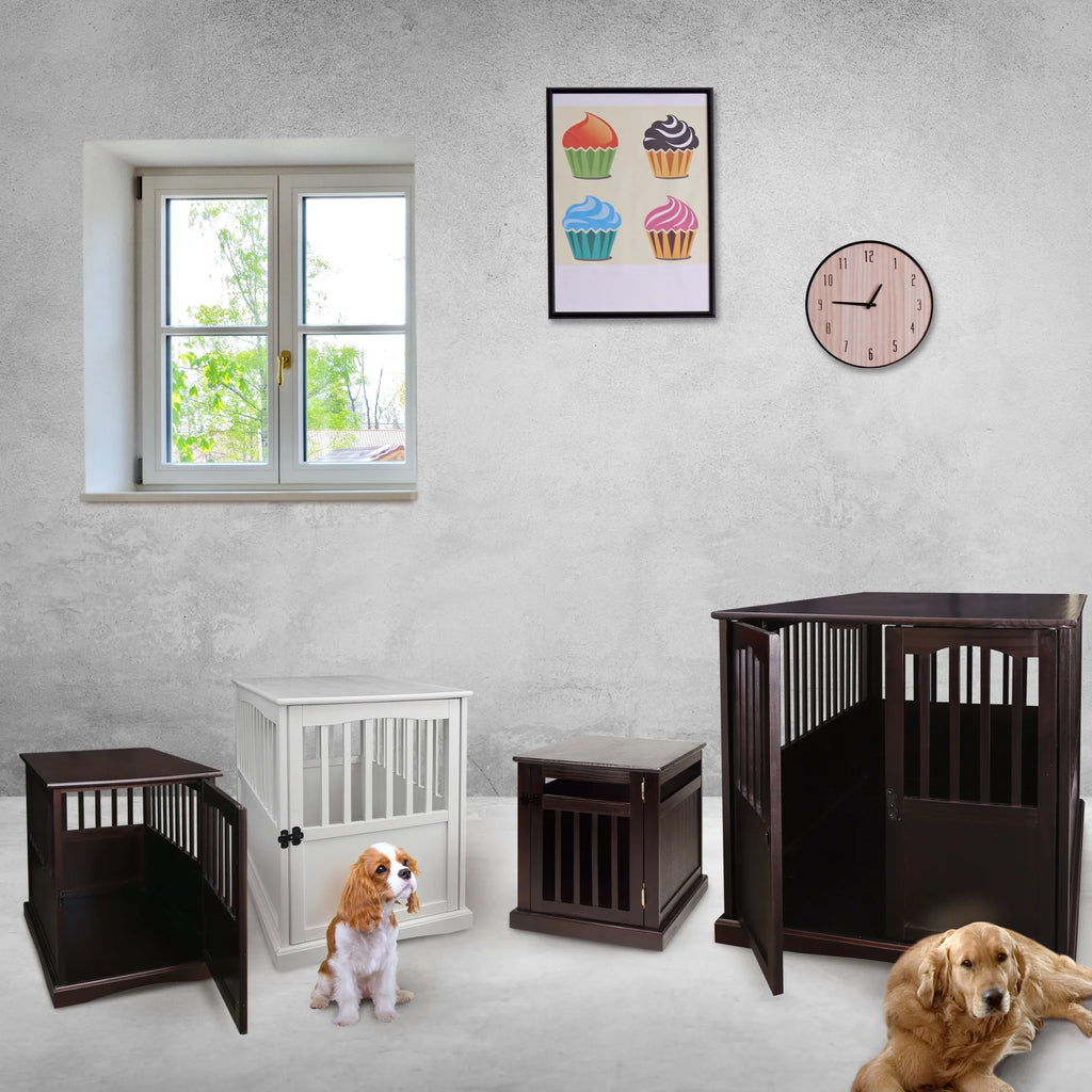 Pet Crate End Table-White