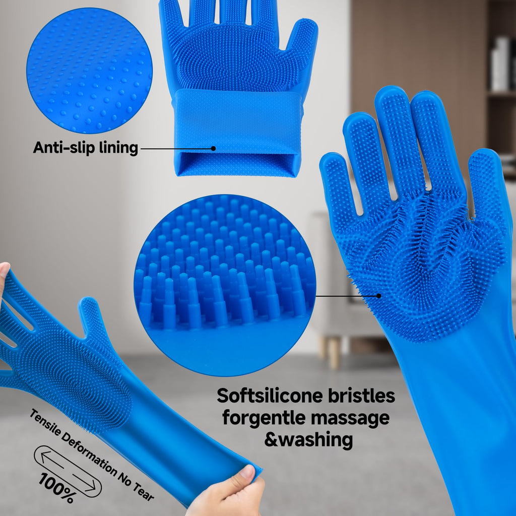 Pet Steam Brush for Dog & Cat–3-in-1 Spray Hair Removal Comb–Steam Brush for Shedding & Grooming–Water Brushes for Long & Short Haired Pets–Spritz Defur Comb–Includes Waterless Shampoo & Eye Wipes