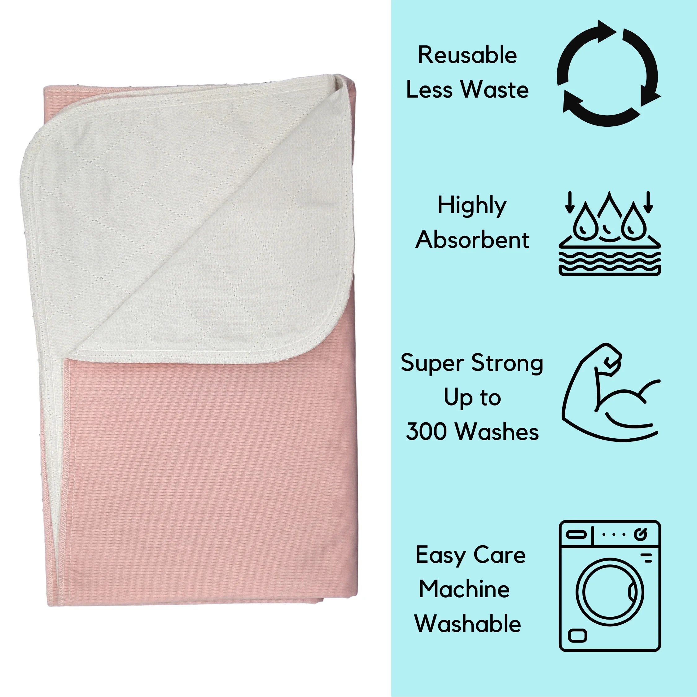 24 Pack Puppy Training Washable Pee Pad XL - Whelping Absorbent Reusable Pads Carpet/Seat Protection