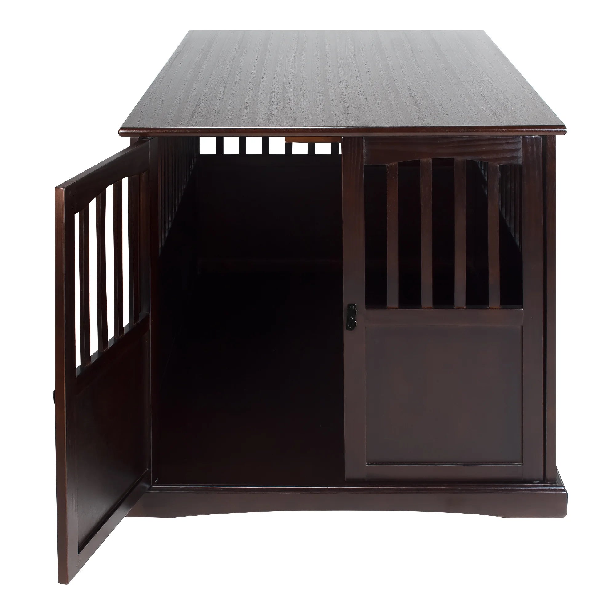 Wooden Extra Large Pet Crate Espresso End Table