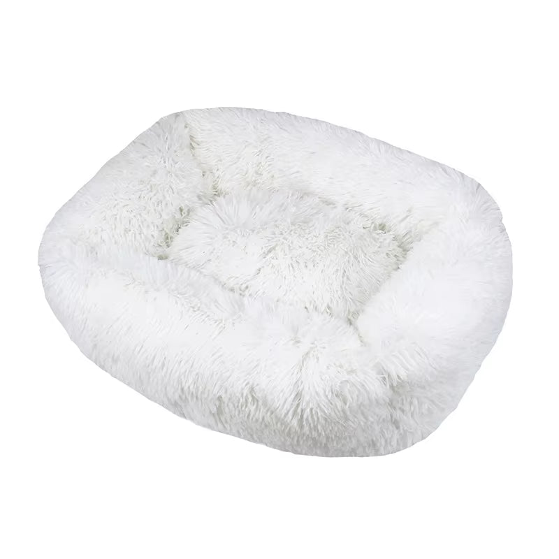 Rectangle Plush Dog Bed Winter Warm Mat Small Medium Big Pet Cat Dog Bed Kennel Puppy Sofacama Cat Cushion Pets Sofa Accessories