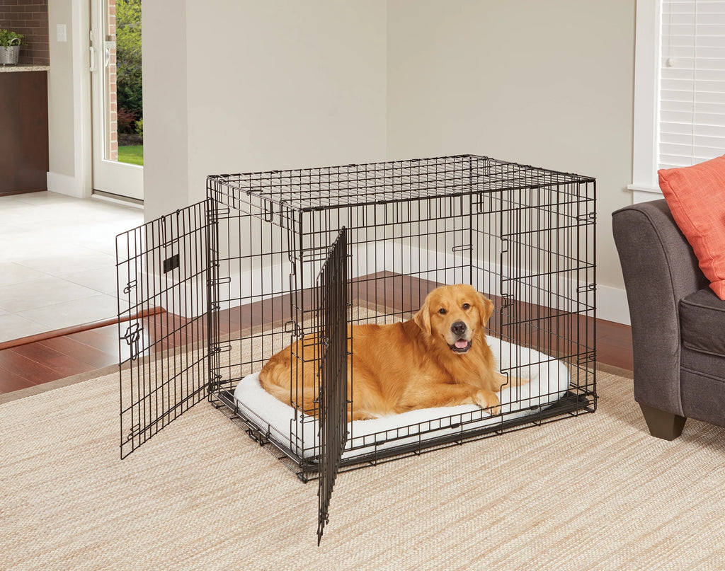 Dog Crate Starter Kit with Bed, Cover & Bowls