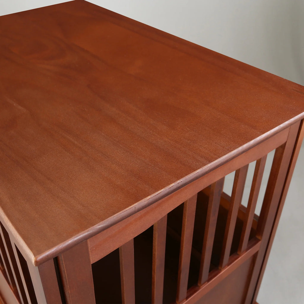 Pet Crate End Table - Walnut