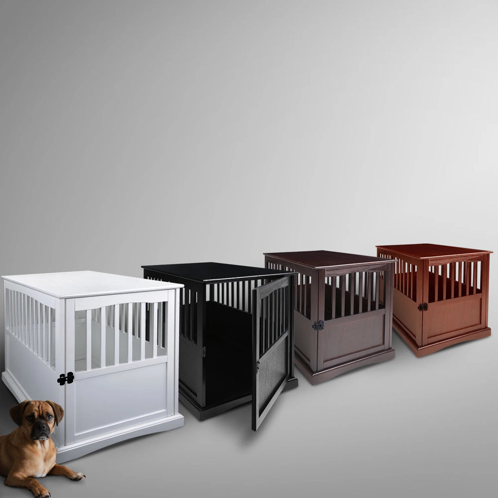 Pet Crate End Table - Walnut