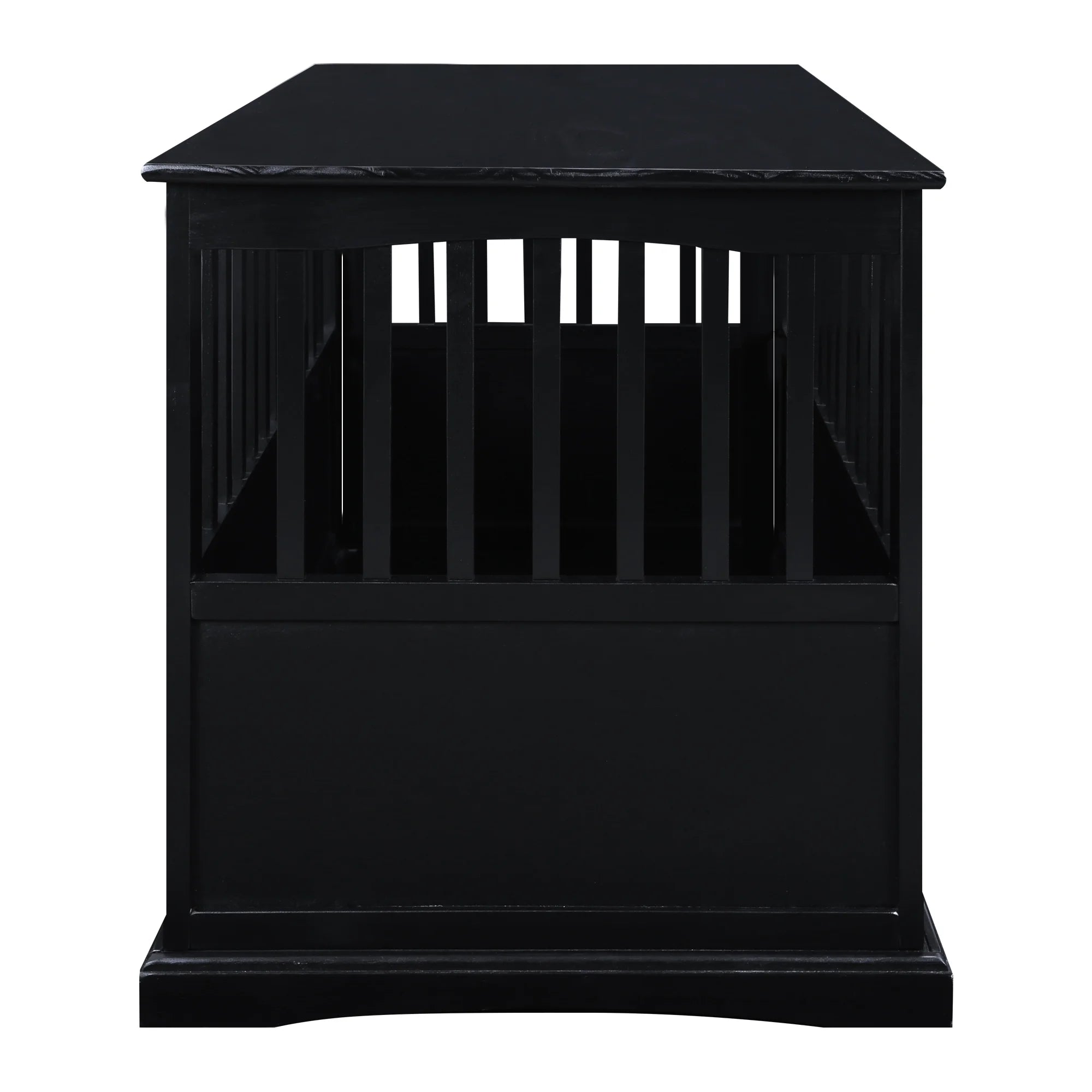 Newport Pet Dog Crate Furniture End Table, Black, 36"